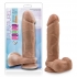 Au Naturel 9.5 Inch Dildo with Suction Cup - Mocha Tan