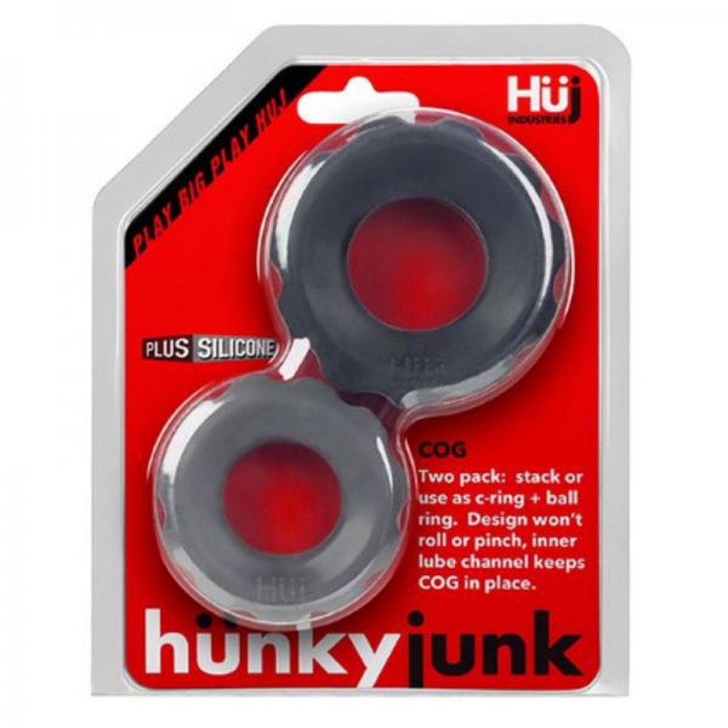 Hunkyjunk Cog 2 Size C-ring, Pack, Tar / Stone - Oxballs