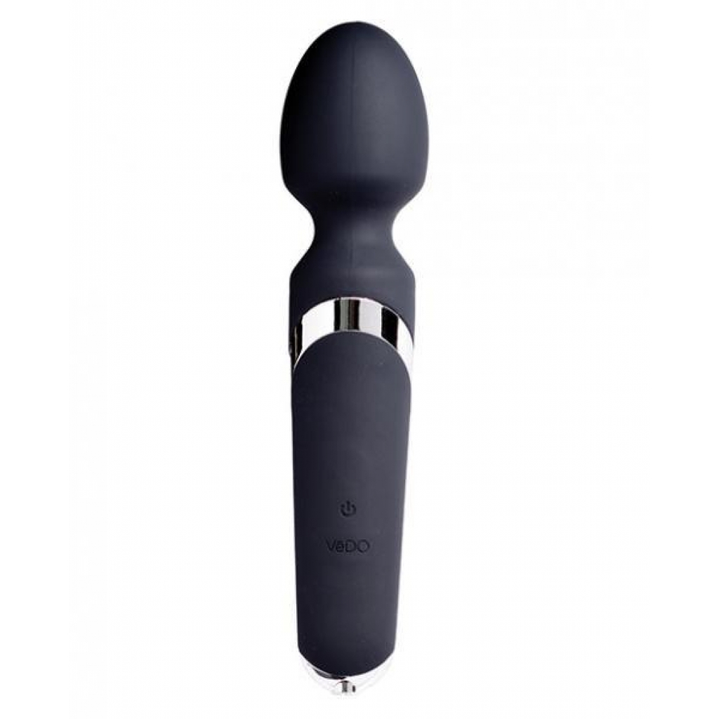 Vedo Wanda Rechargeable Wand Vibe - Just Black - Vedo