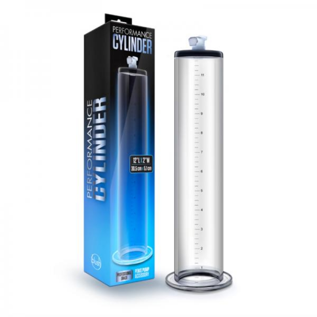 Performance 12in X 2in Penis Pump Cylinder - Clear