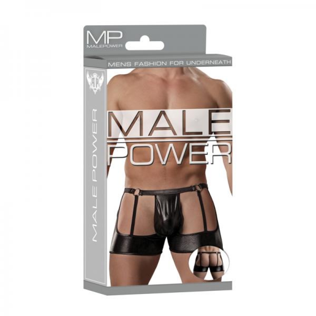 Male Power Extreme Double Exposure Shorts - Black L/XL