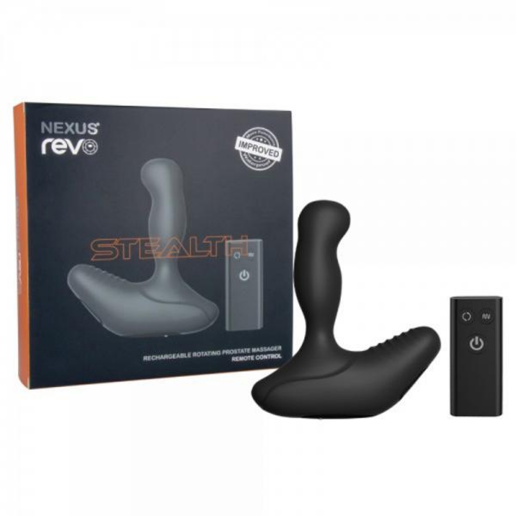 Nexus Revo Stealth Remote Control Rotating Prostate Massager - Black - Nexus