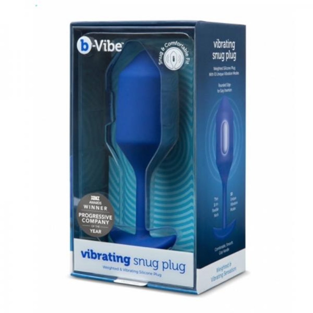 B-vibe Snug Plug Vibrating Xl Navy - B-vibe