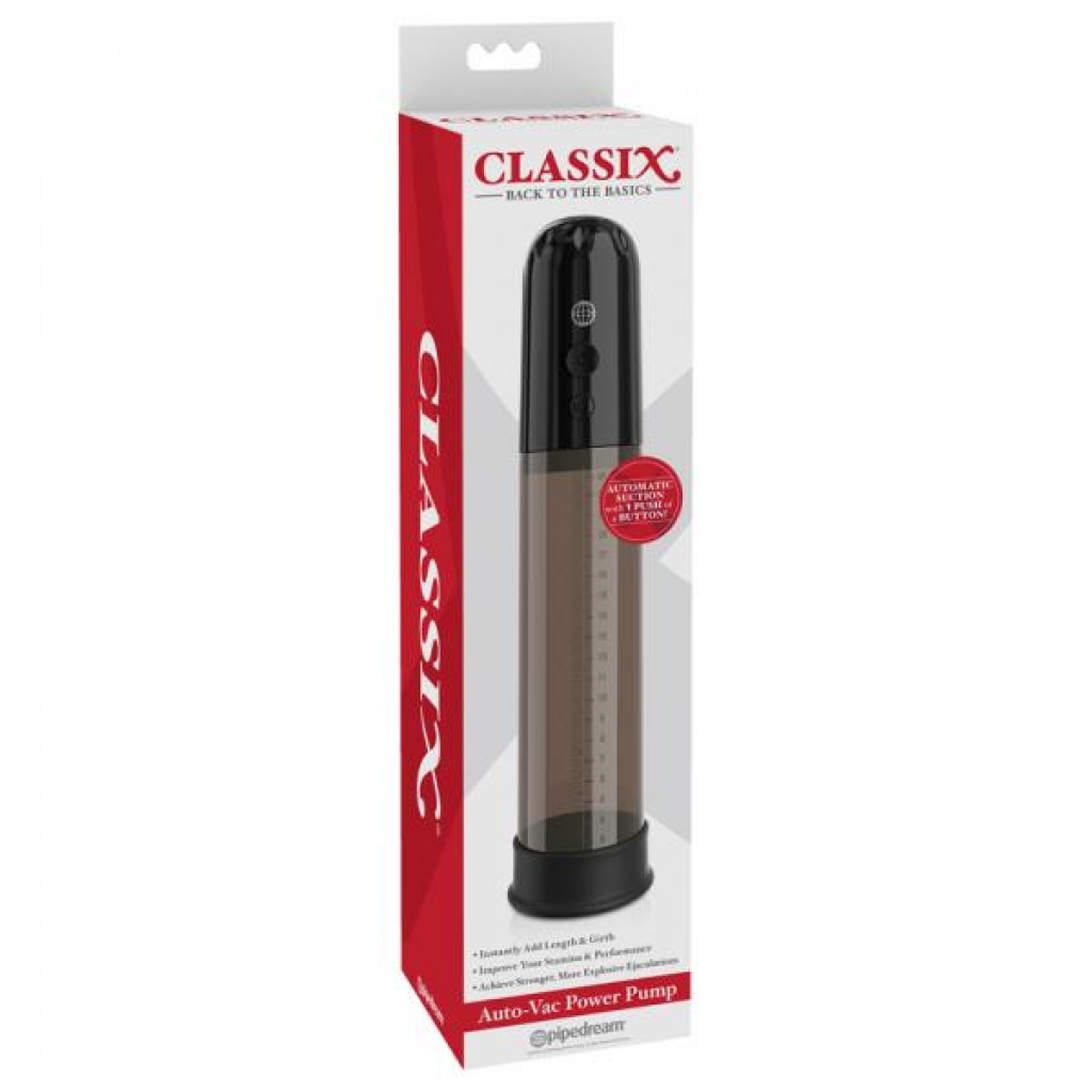 Classix Auto-vac Power Pump Black - Pipedream