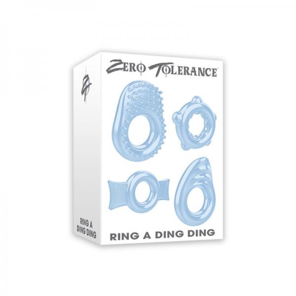 Zt Ring A Ding Ding Cock Ring Set Of 4 - Zero Tolerance