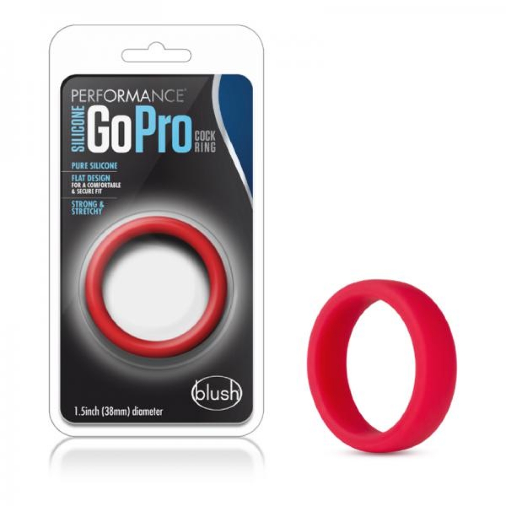 Performance - Silicone Go Pro Cock Ring - Red - Blush