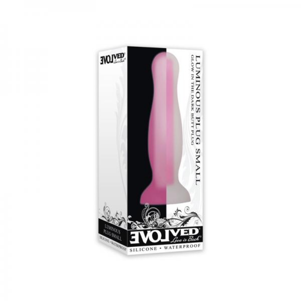 Evolved Luminous Silicone Plug Small Pink - Evolved