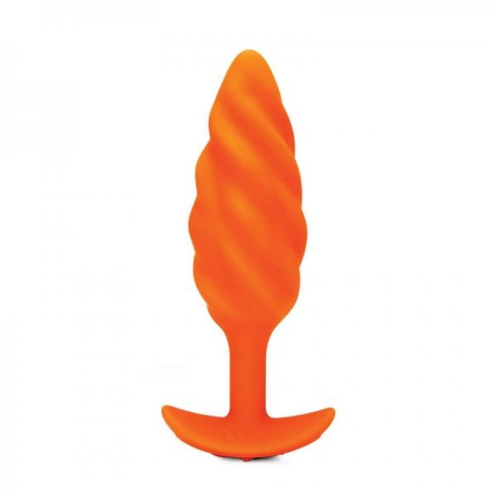 B-vibe Swirl Texture Plug Orange - B-vibe