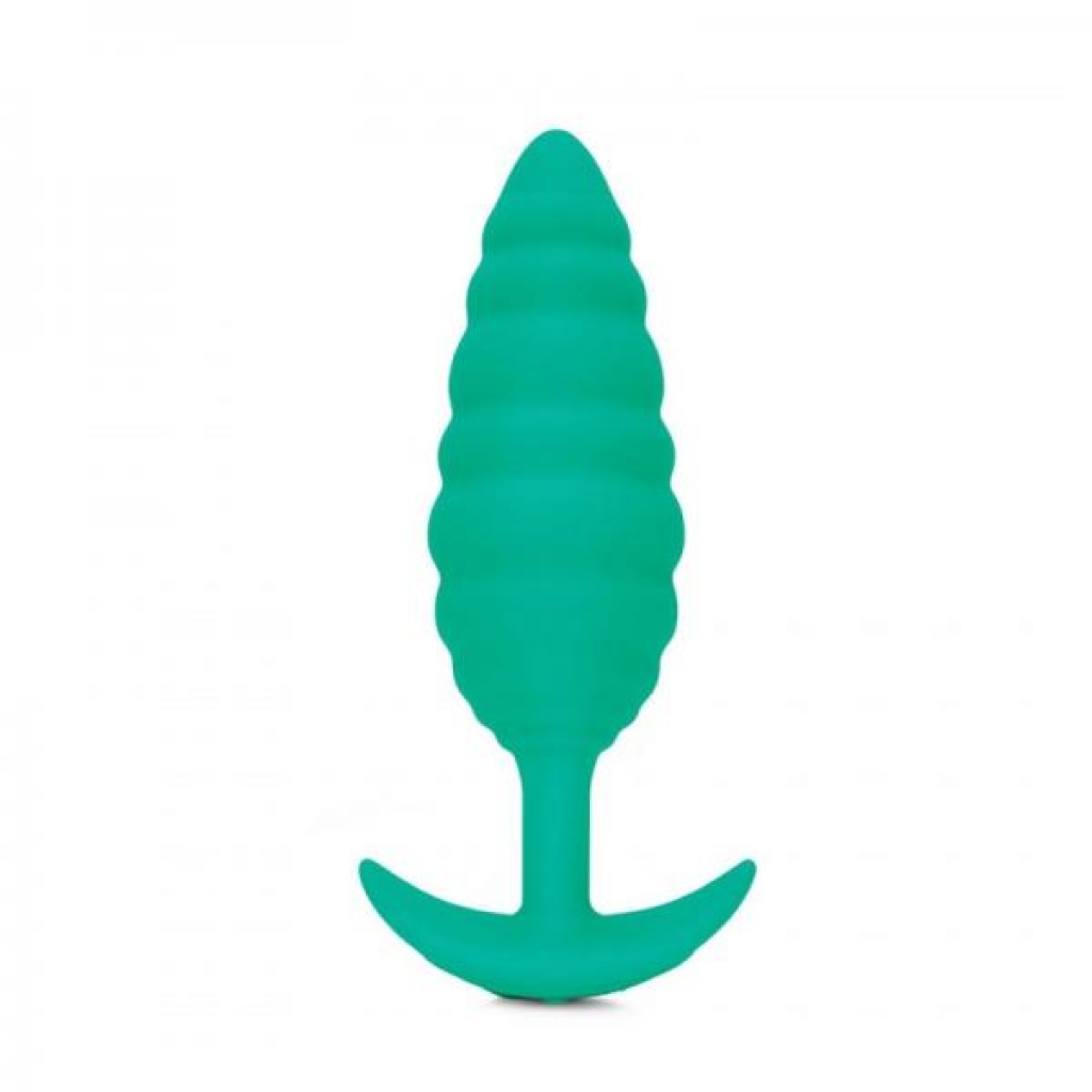 B-vibe Twist Texture Plug Green - B-vibe