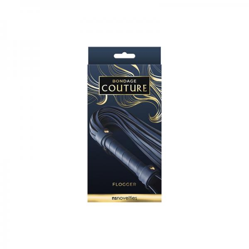 Bondage Couture Flogger Blue - Ns Novelties