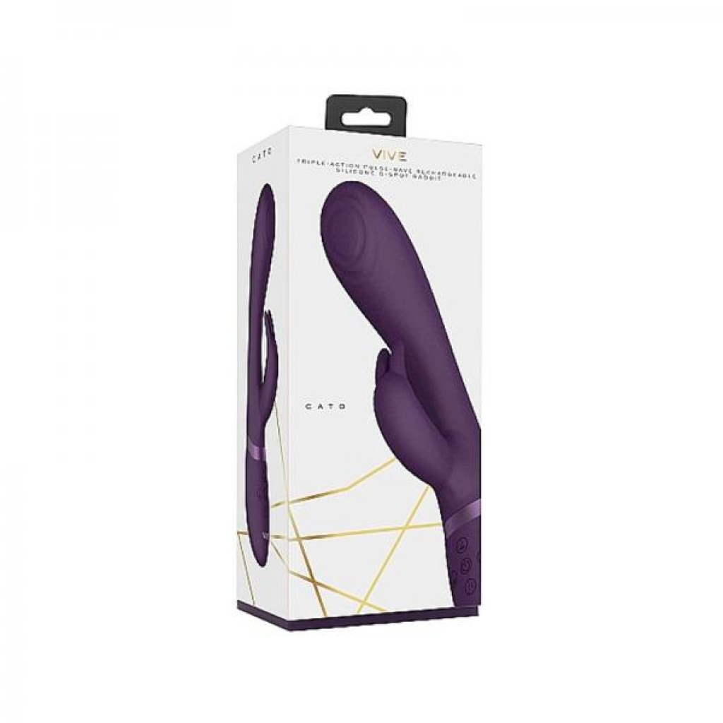 Cato Rechargeable Silicone G-spot Rabbit - Purple