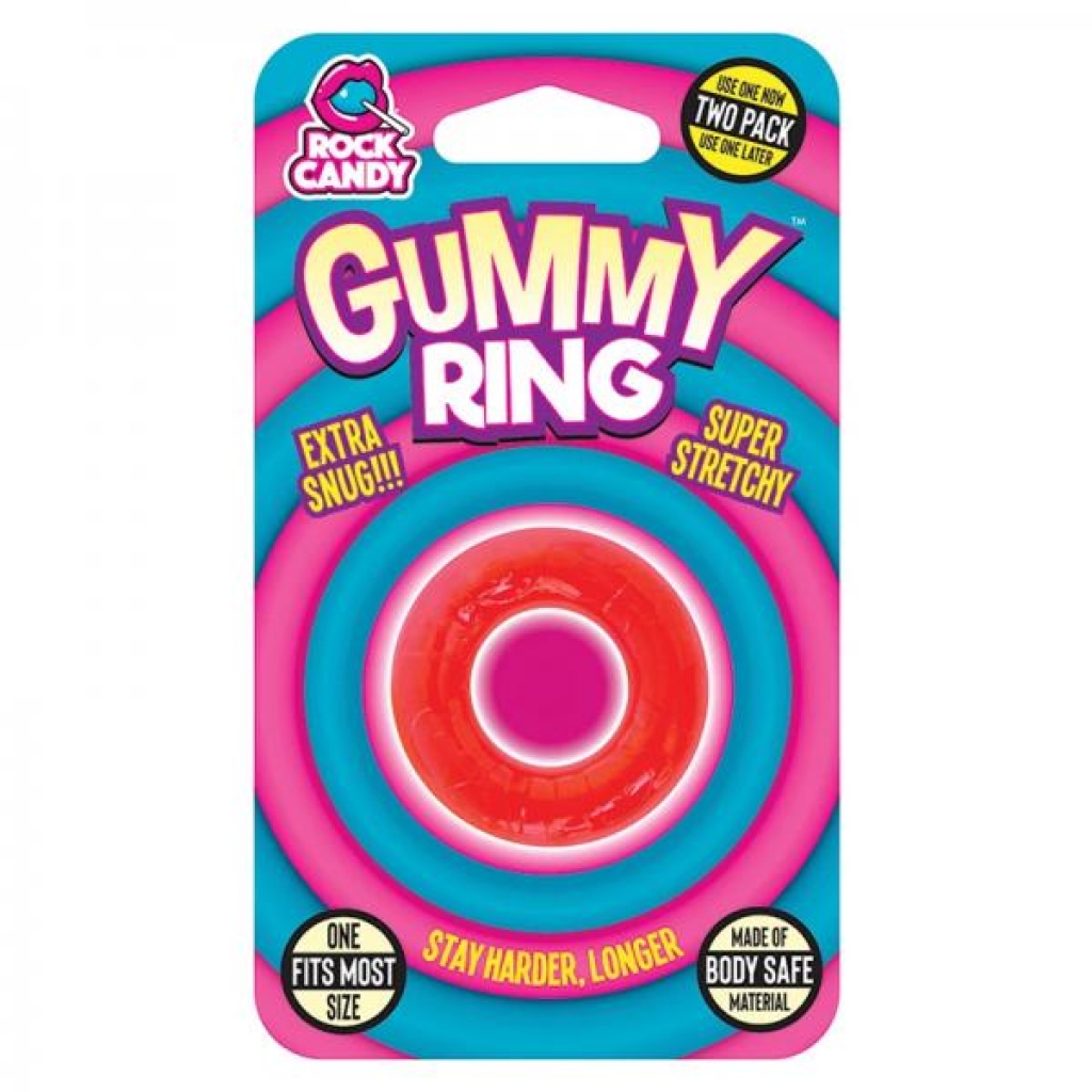 Gummy Ring - Red - Rock Candy