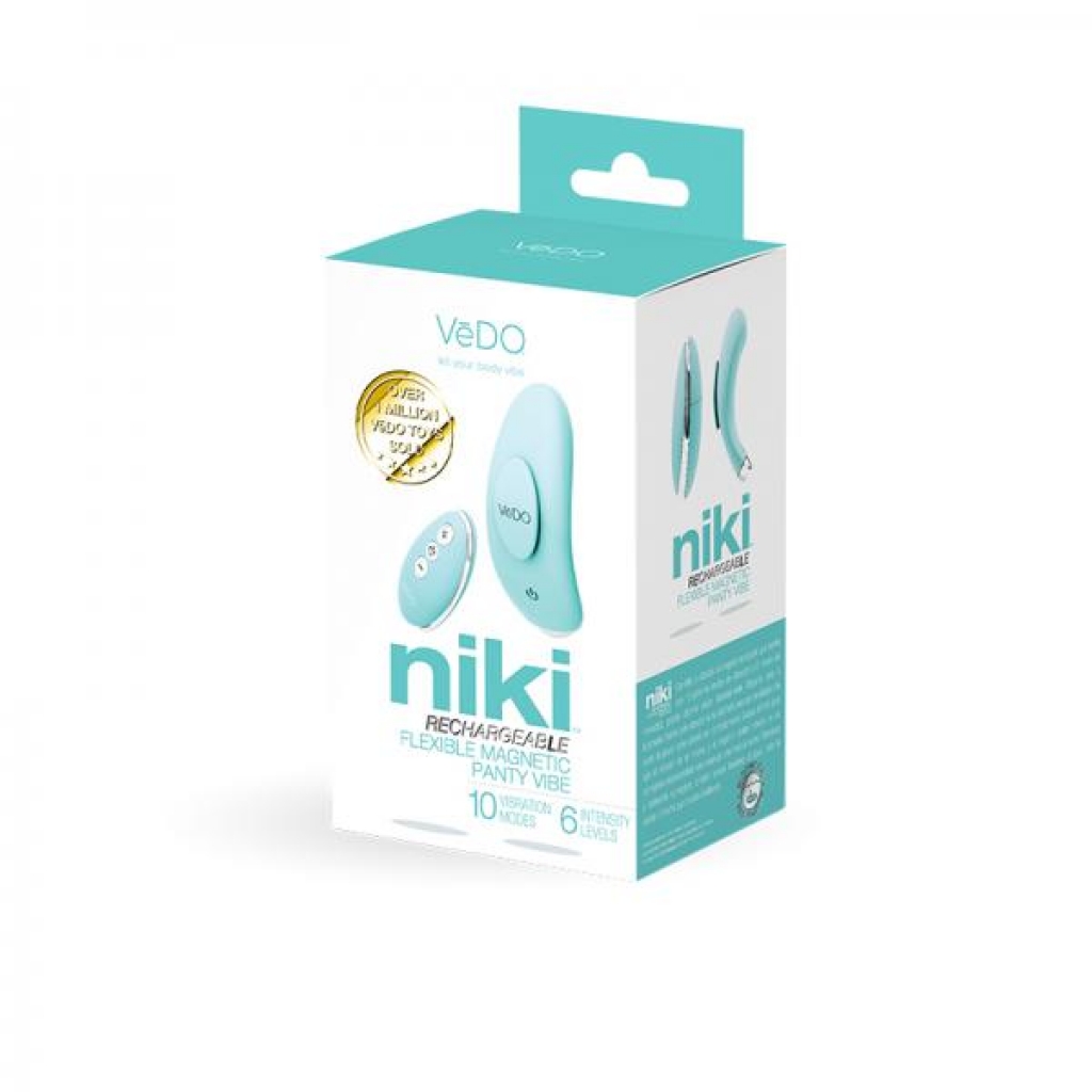 Niki Rechargeable Panty Vibe - Tease Me Turquoise