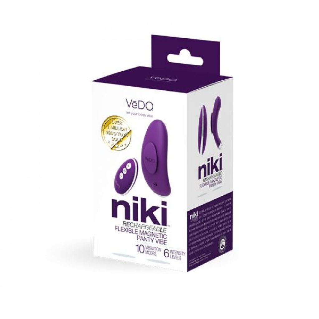 Niki Rechargeable Panty Vibe - Discreet Pleasure in Deep Purple