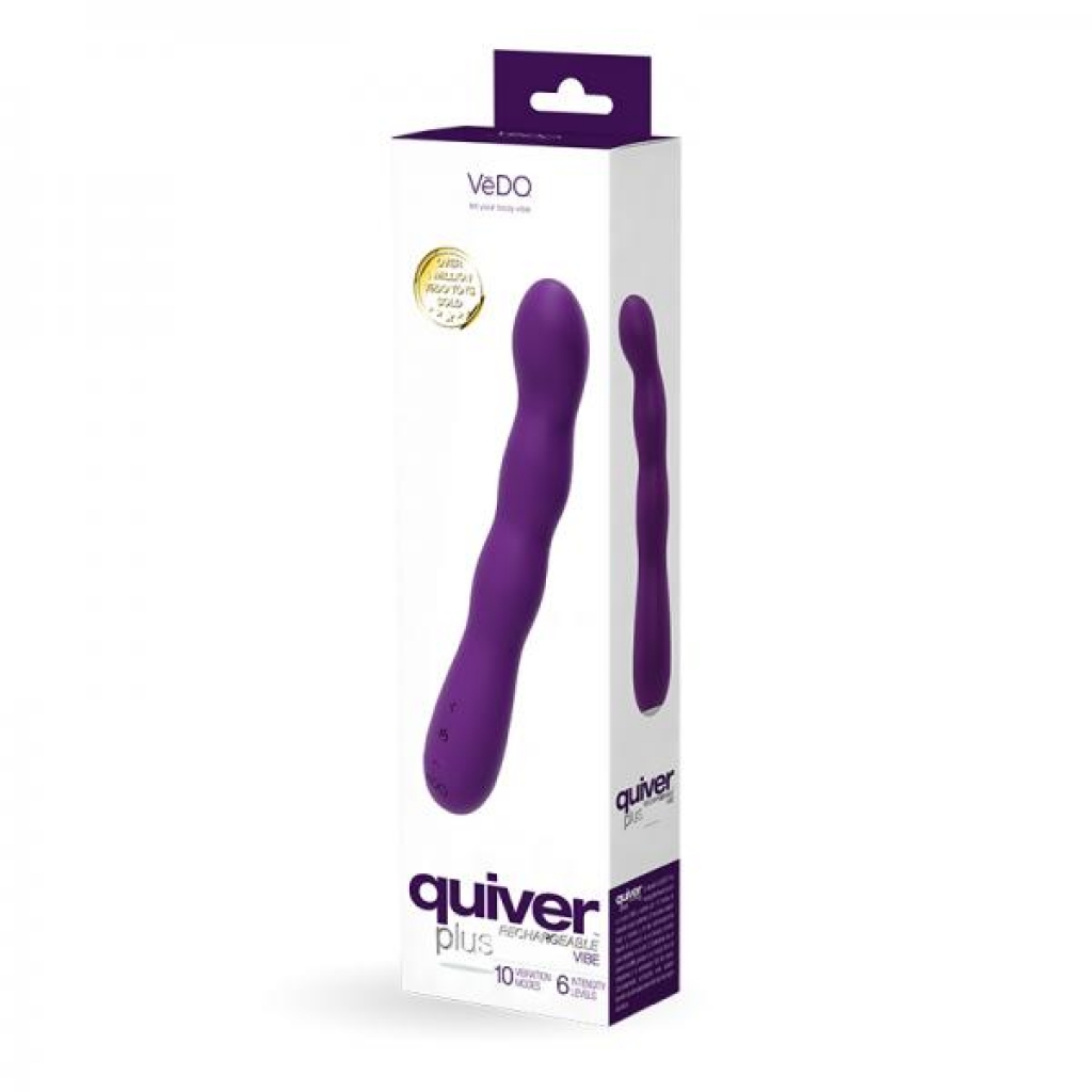 Quiver Rechargeable Plus Vibe Deep Purple - Vedo