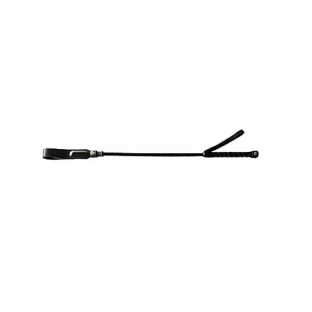 Short Riding Crop Slim Tip (20') - Black