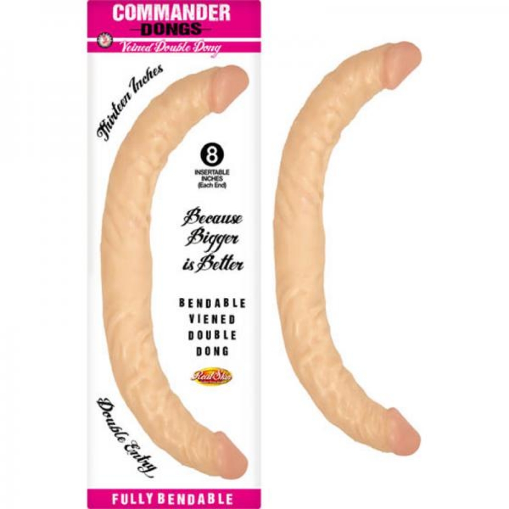 Commander Dongs Veined Double Dong: Ultimate Pleasure Tool