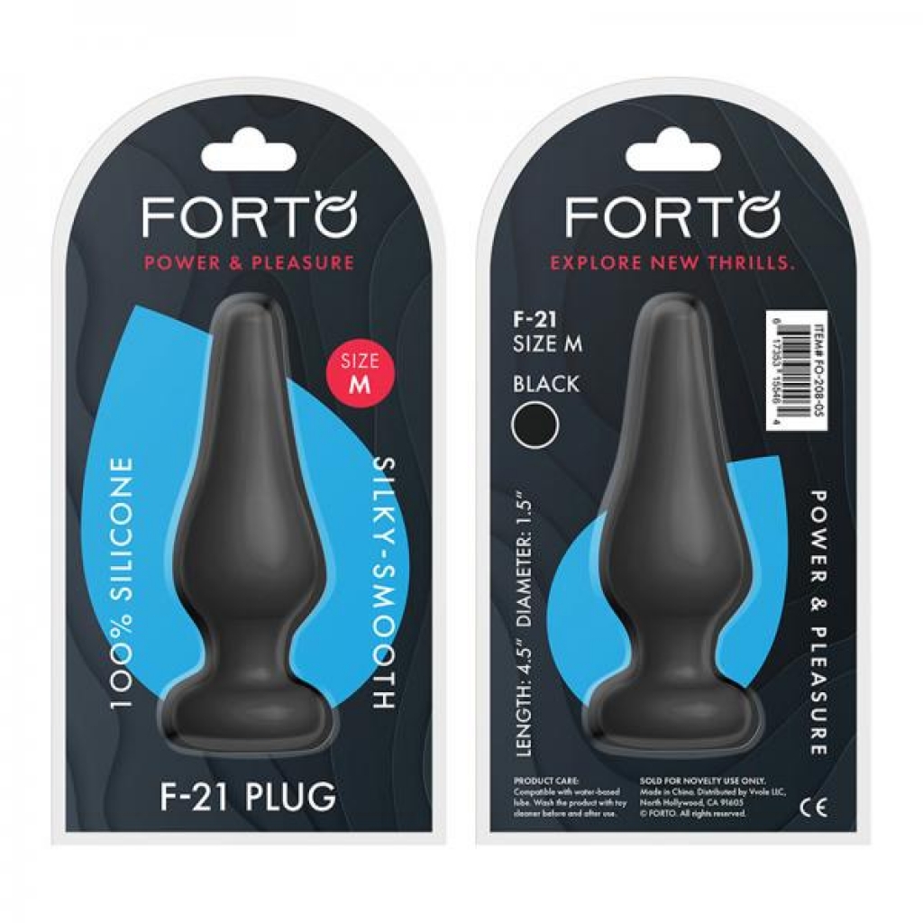 Forto F-21: Tear Drop Medium Black - Forto