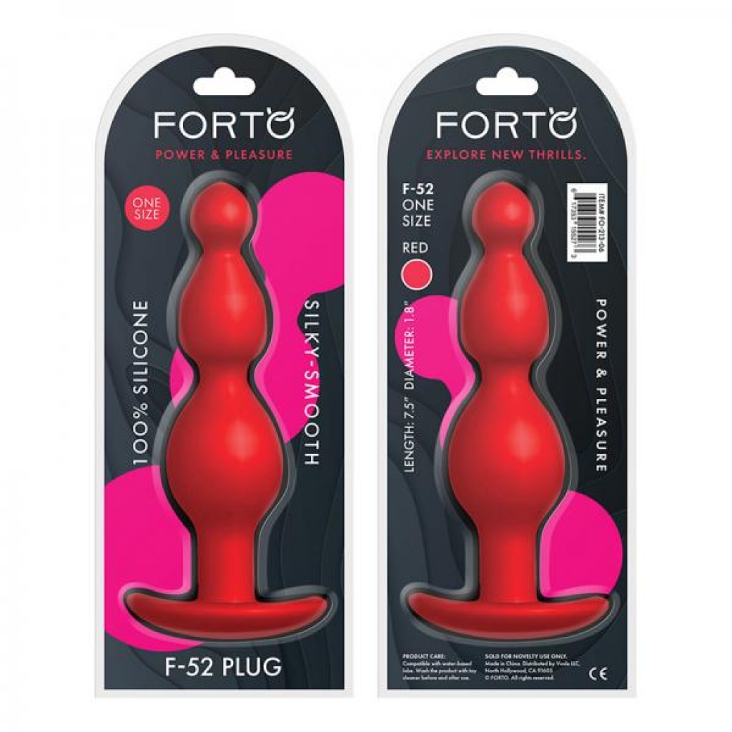 Forto F-52: Cone Beads Red - Forto