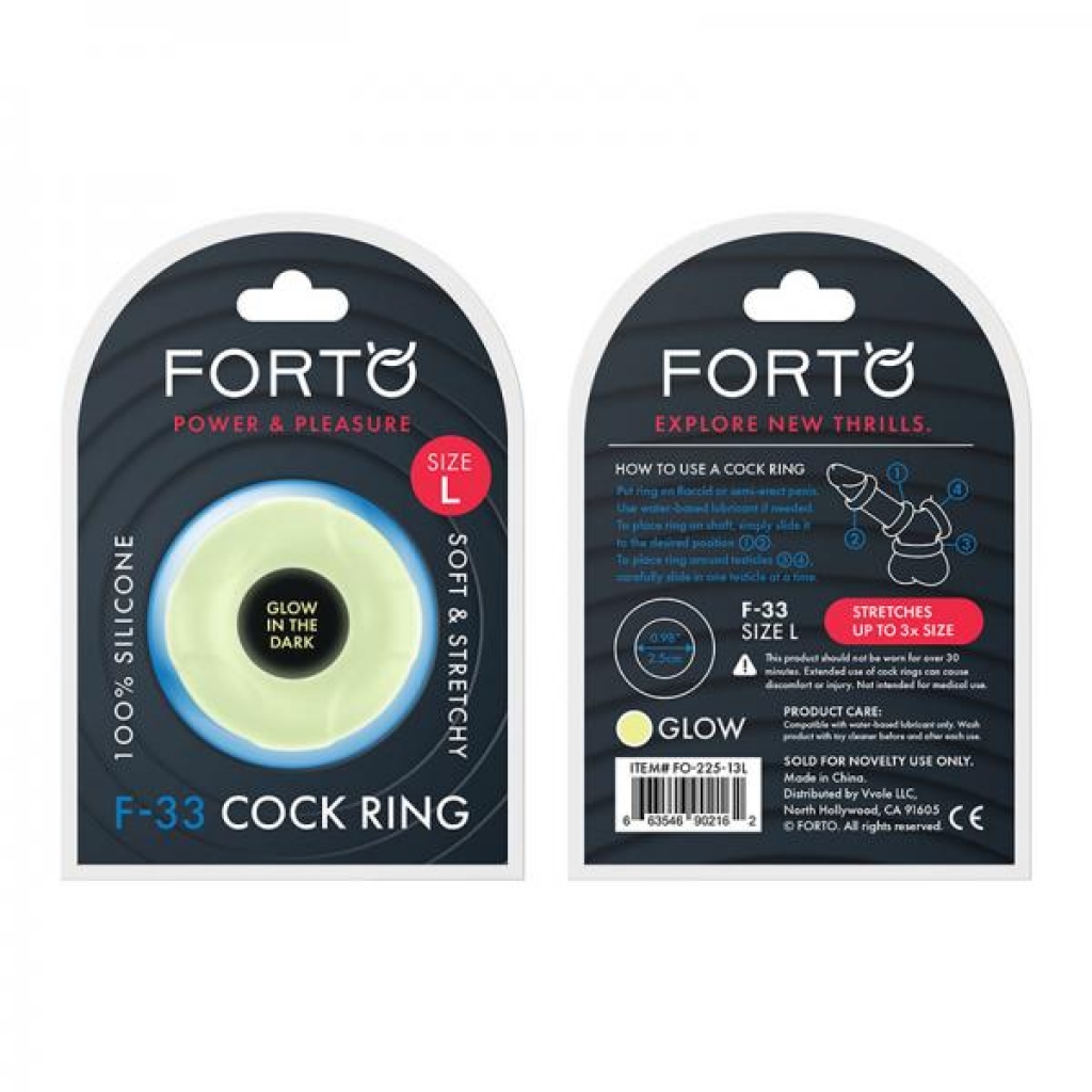 Forto F-33: 25mm 100% Liquid Silicone C-ring Lg Gitd - Forto