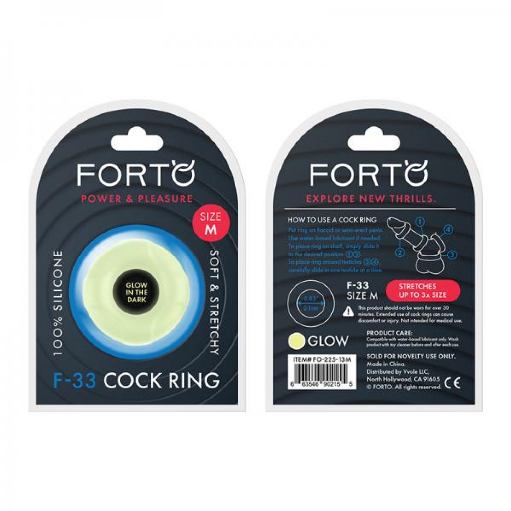 Forto F-33: 21mm 100% Liquid Silicone C-ring Med Gitd - Forto