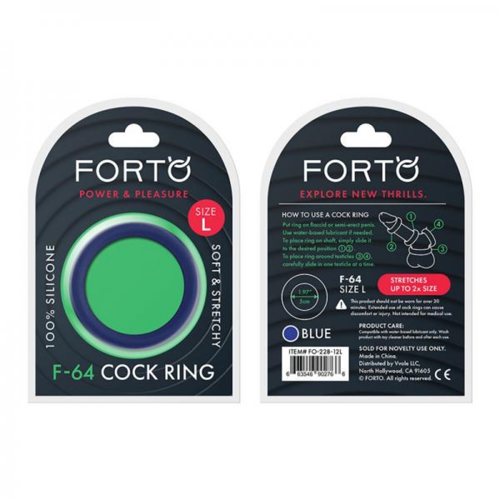 Forto F-64 Wide Silicone Ring - Premium Comfort