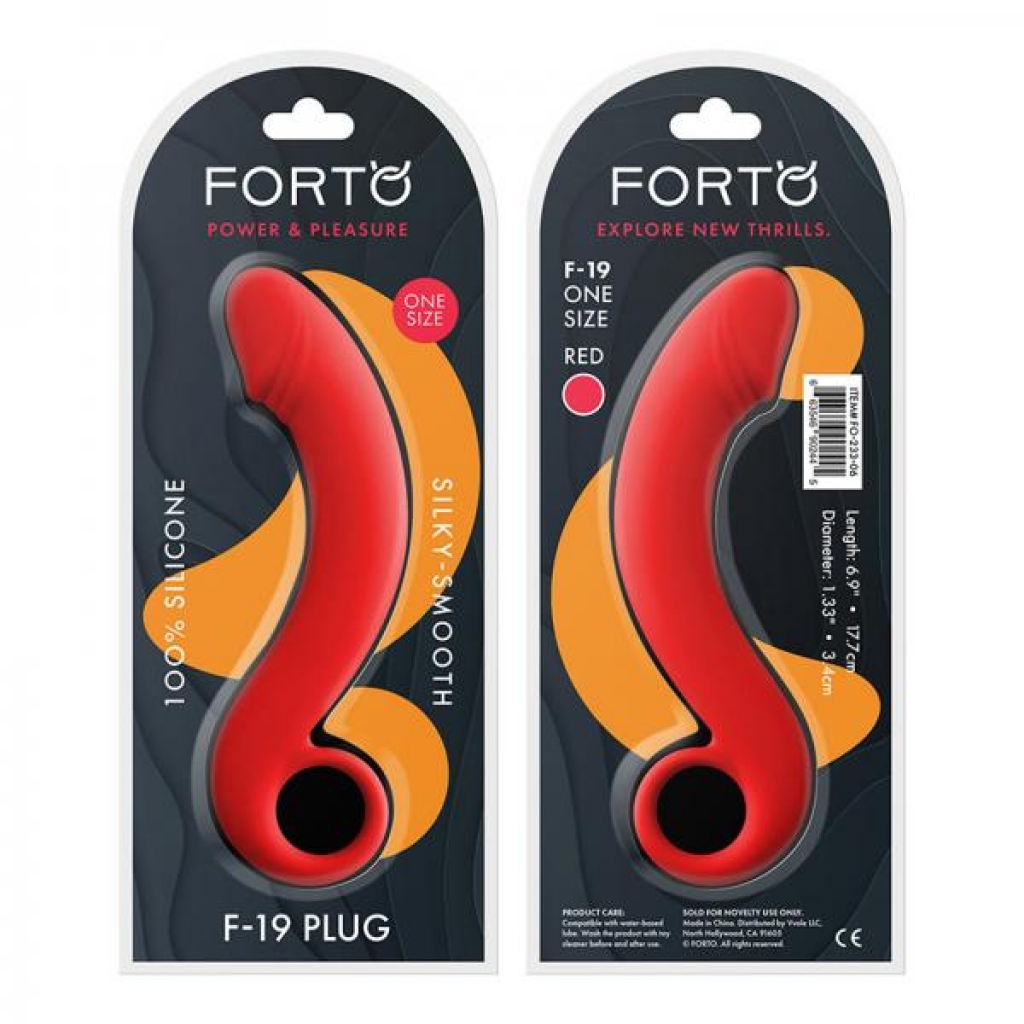 Forto F-19: 100% Silicone Plug Red - Forto