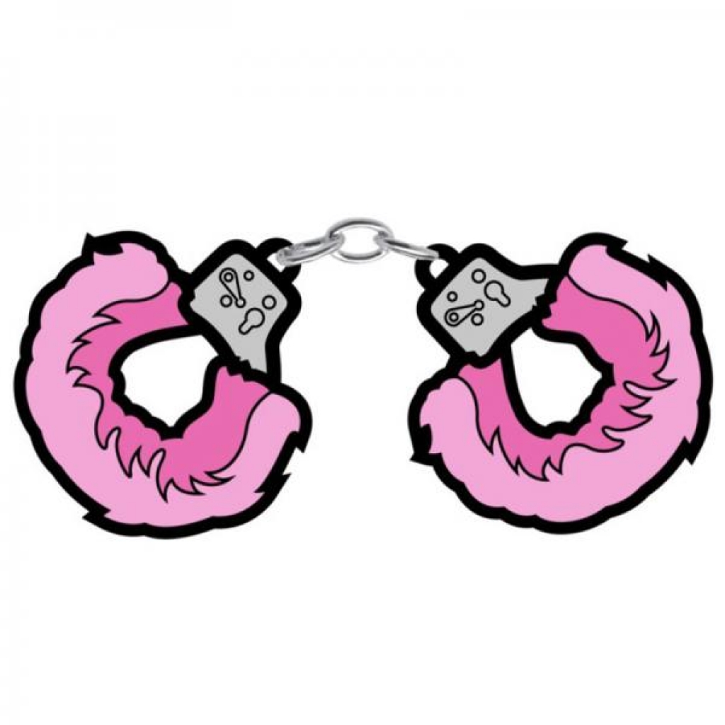 Sex Toy Pin Fuzzy Handcuffs - Wood Rocket