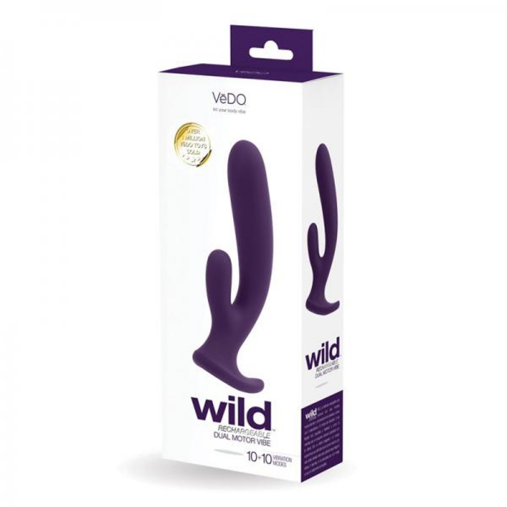 Vedo Wild - Rechargeable Dual Vibe - Purple