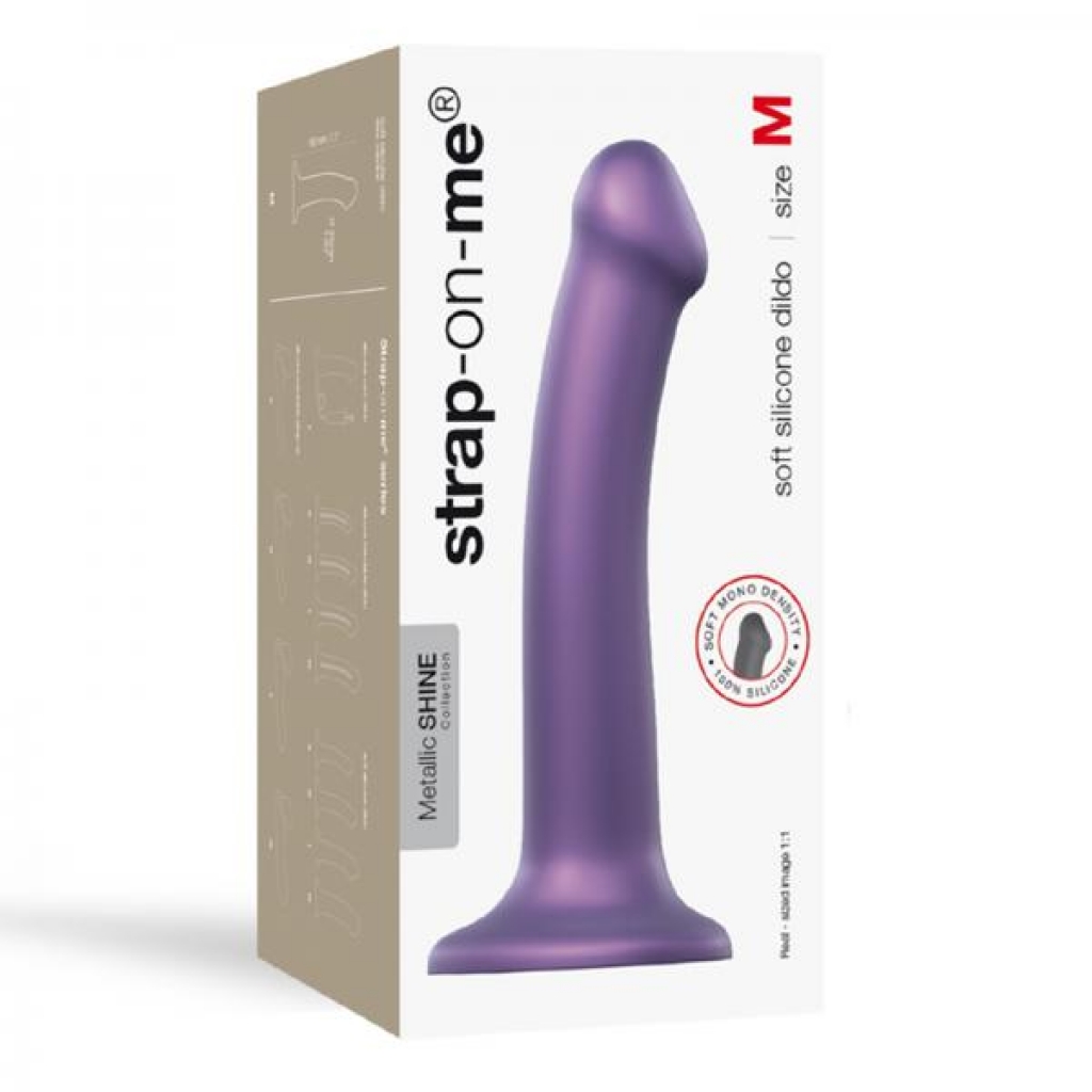 Strap-on-me Mono Density Dildo - Metallic Purple M