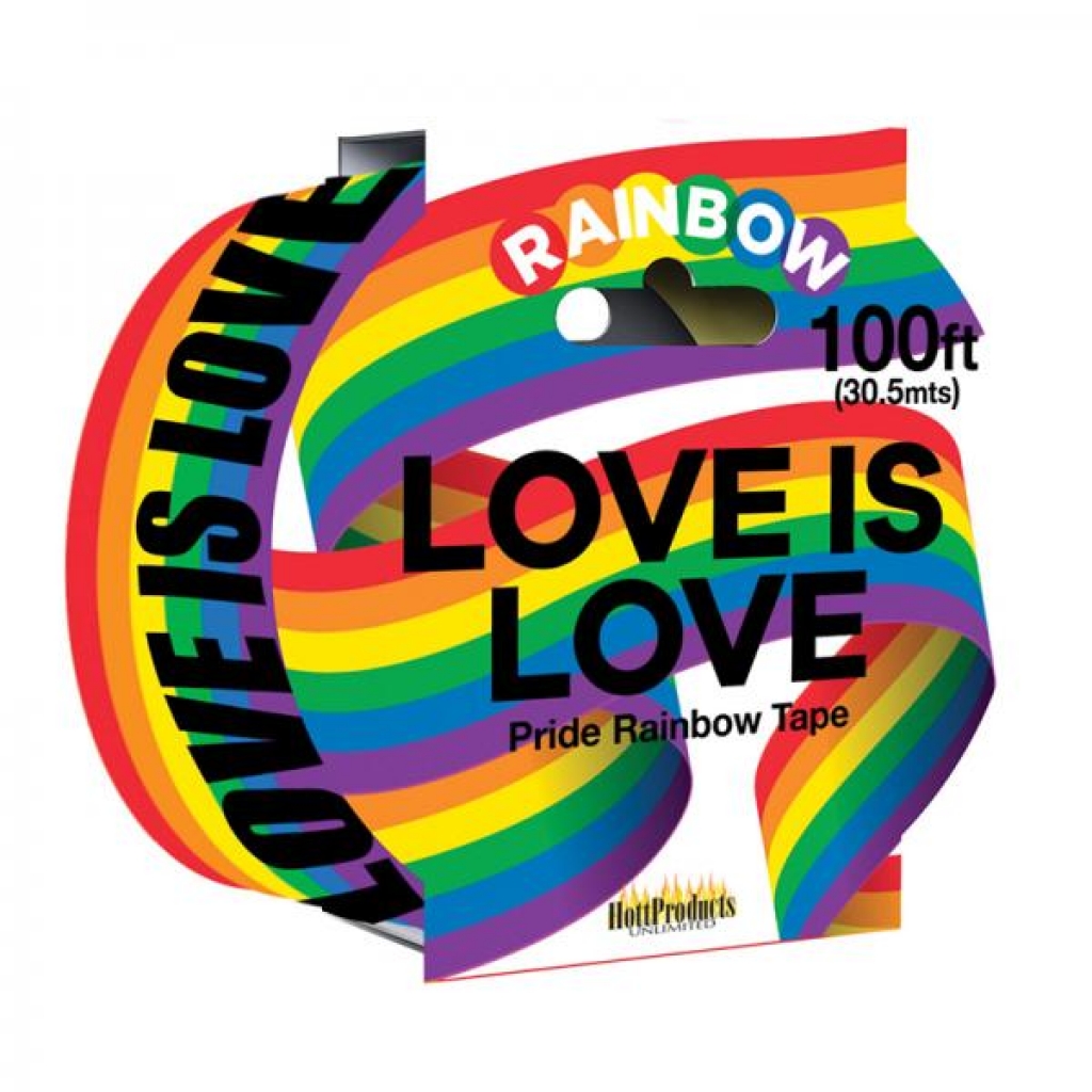 Love Is Love - Rainbow Style - Caution Party Tape - 100' - Hott Products