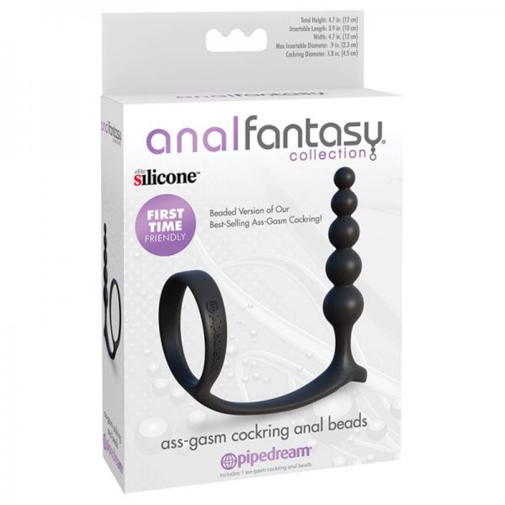 Anal Fantasy Collection Ass-gasm Cockring Anal Beads - Pipedream