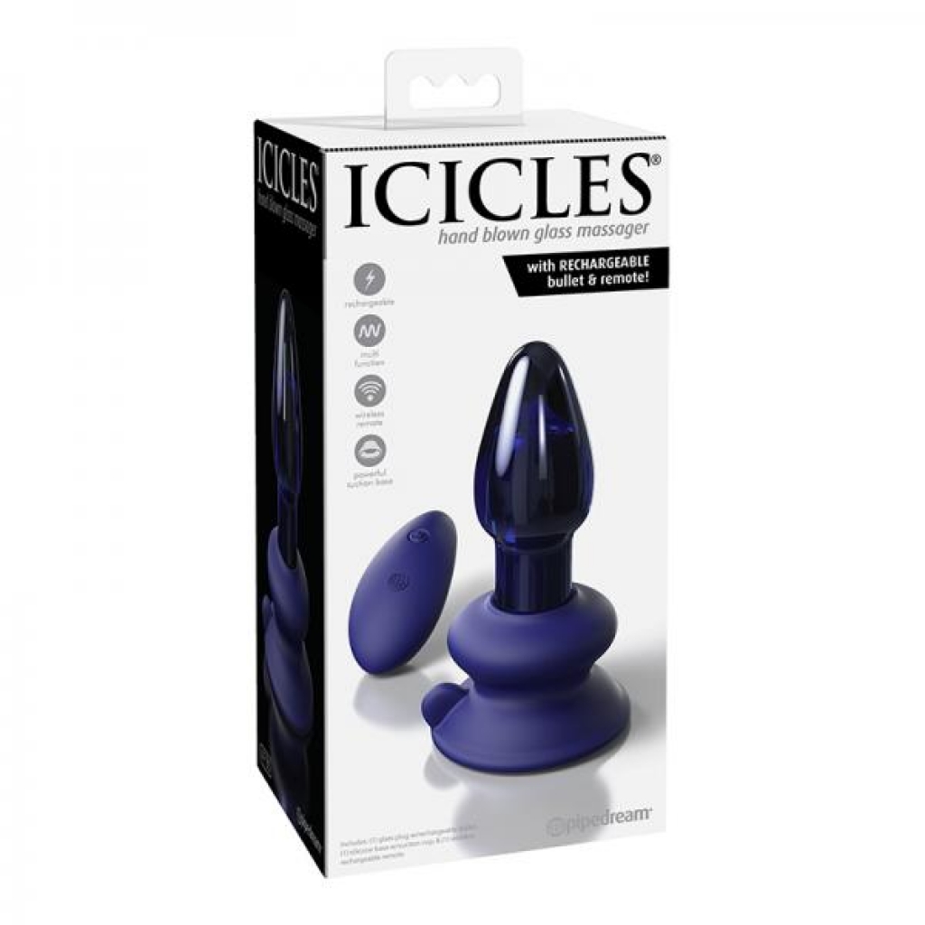 Icicles No. 85 With Rechargeable Vibrator & Remote - Pipedream