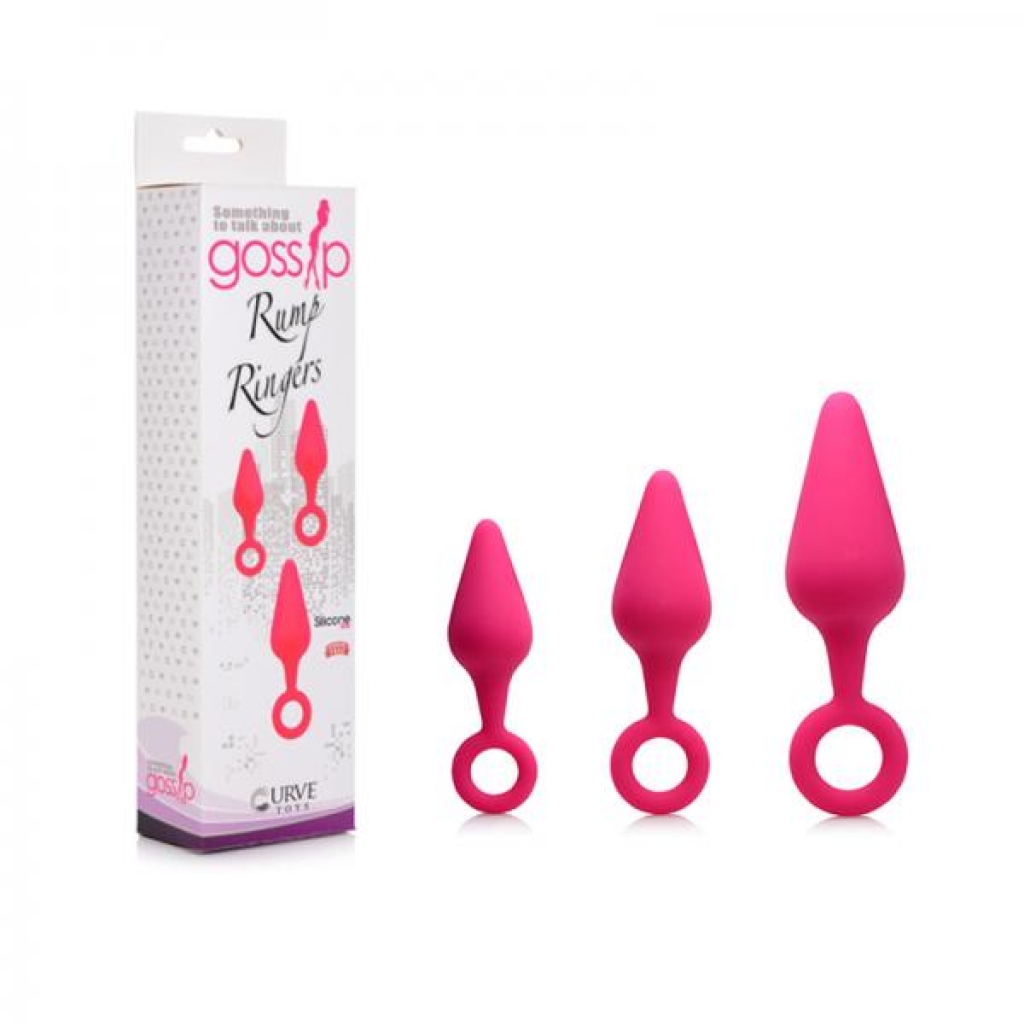 Gossip Rump Ringers Silicone Set Of 3 - Magenta - Curve Novelties