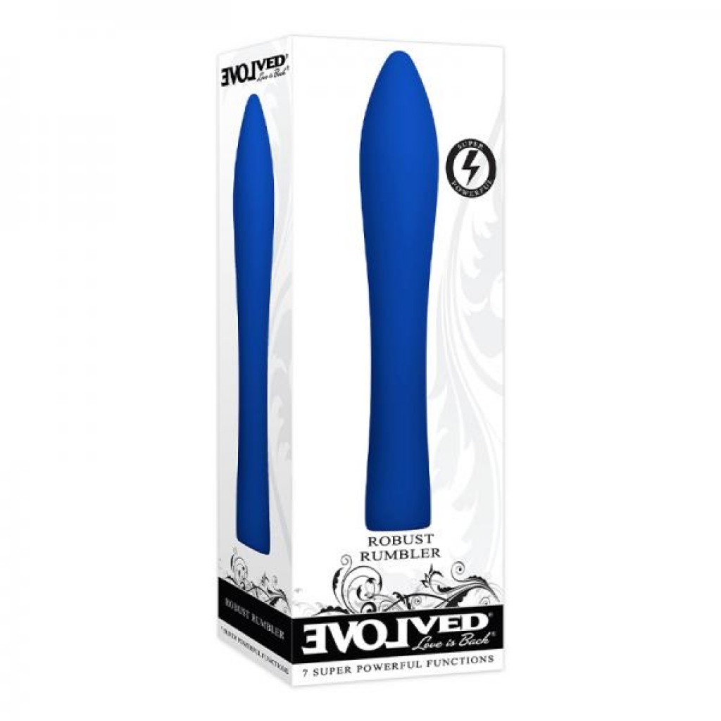 Evolved Robust Rumbler Rechargeable Silicone - Blue