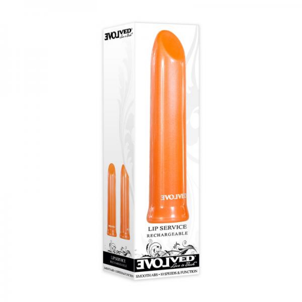 Evolved Lip Service Rechargeable Bullet - Elegant Orange