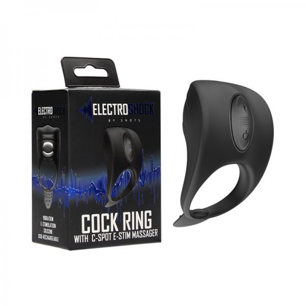 Shots Electroshock C Ring C Spot Massager Black - Shots