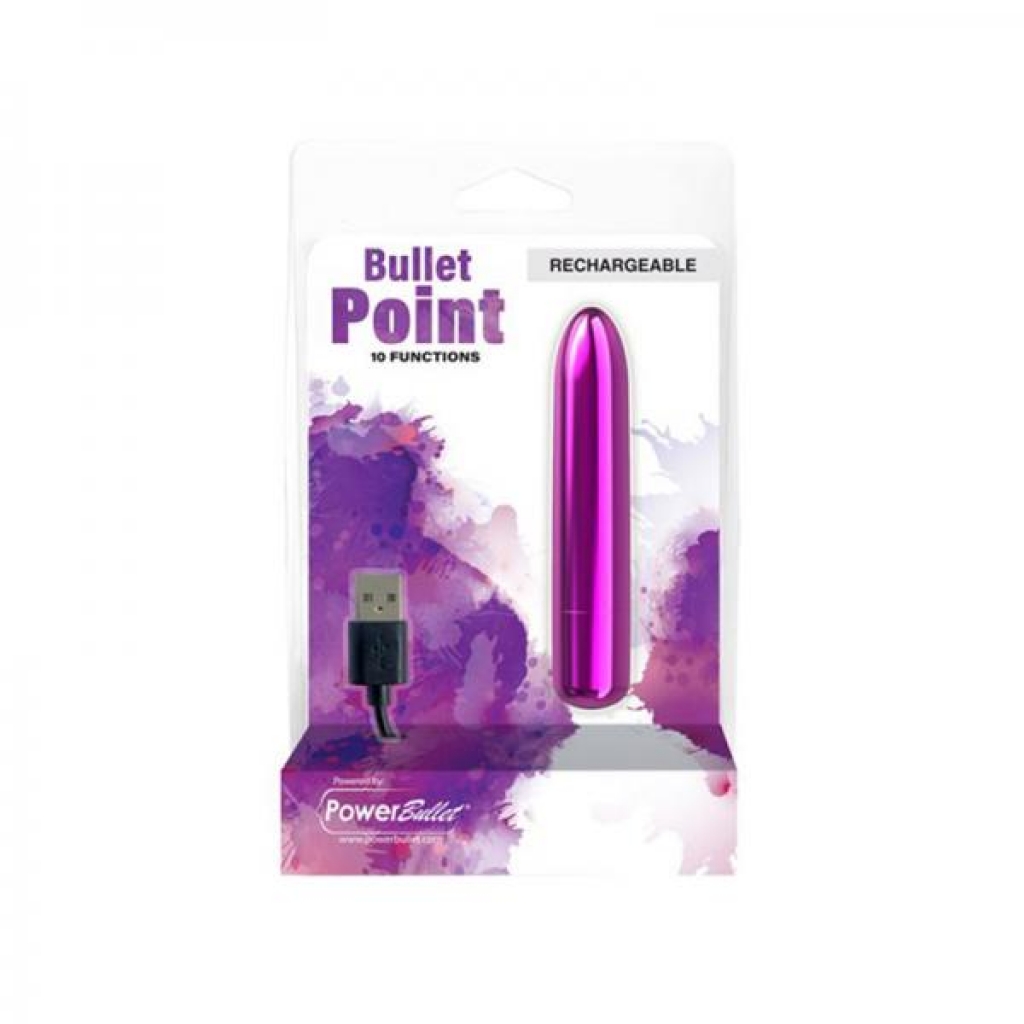 Power Bullet Point Rechargeable - Purple - Bms