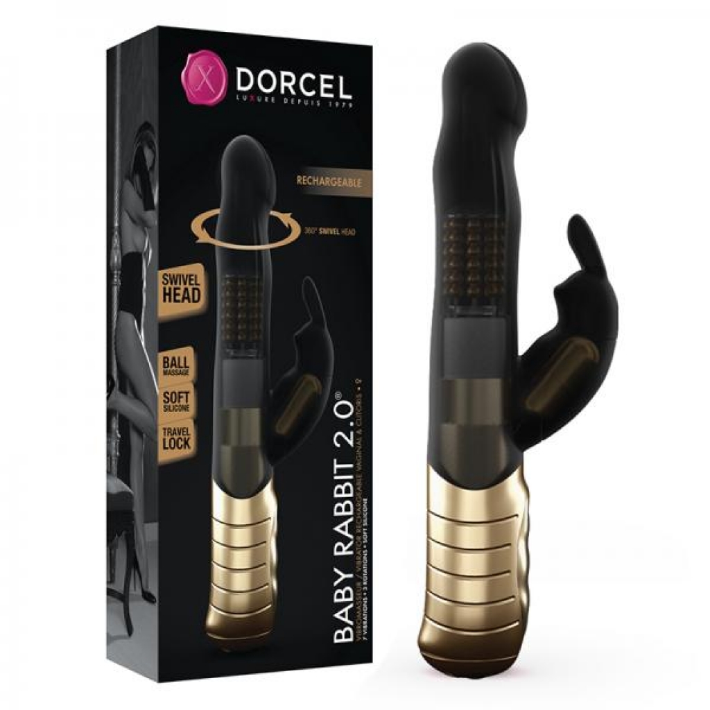 Dorcel Baby Rabbit Black & Gold - Lovely Planet