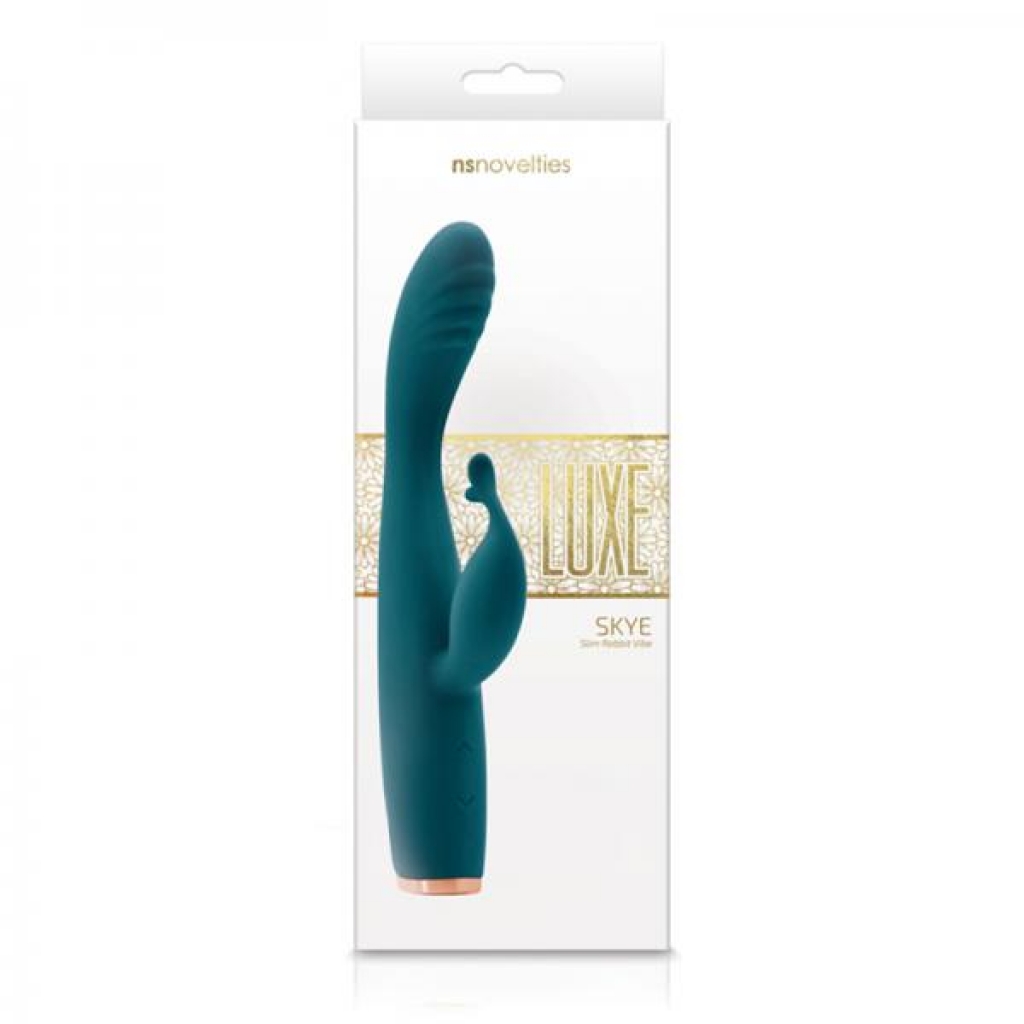 Luxe Skye Rechargeable Dual Stimulator - Green - Ns Novelties