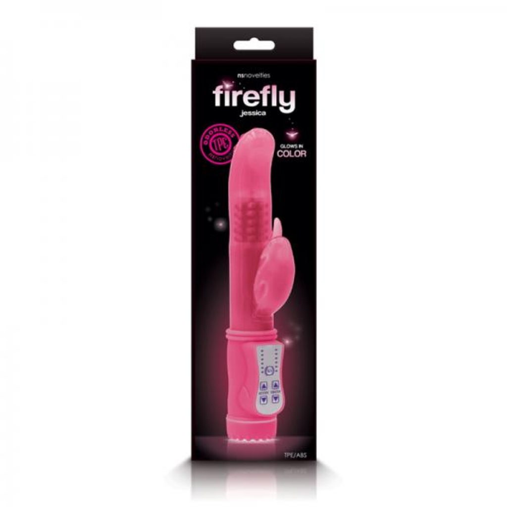 Firefly Jessica Rotating Rabbit Vibrator - Pink - Ns Novelties