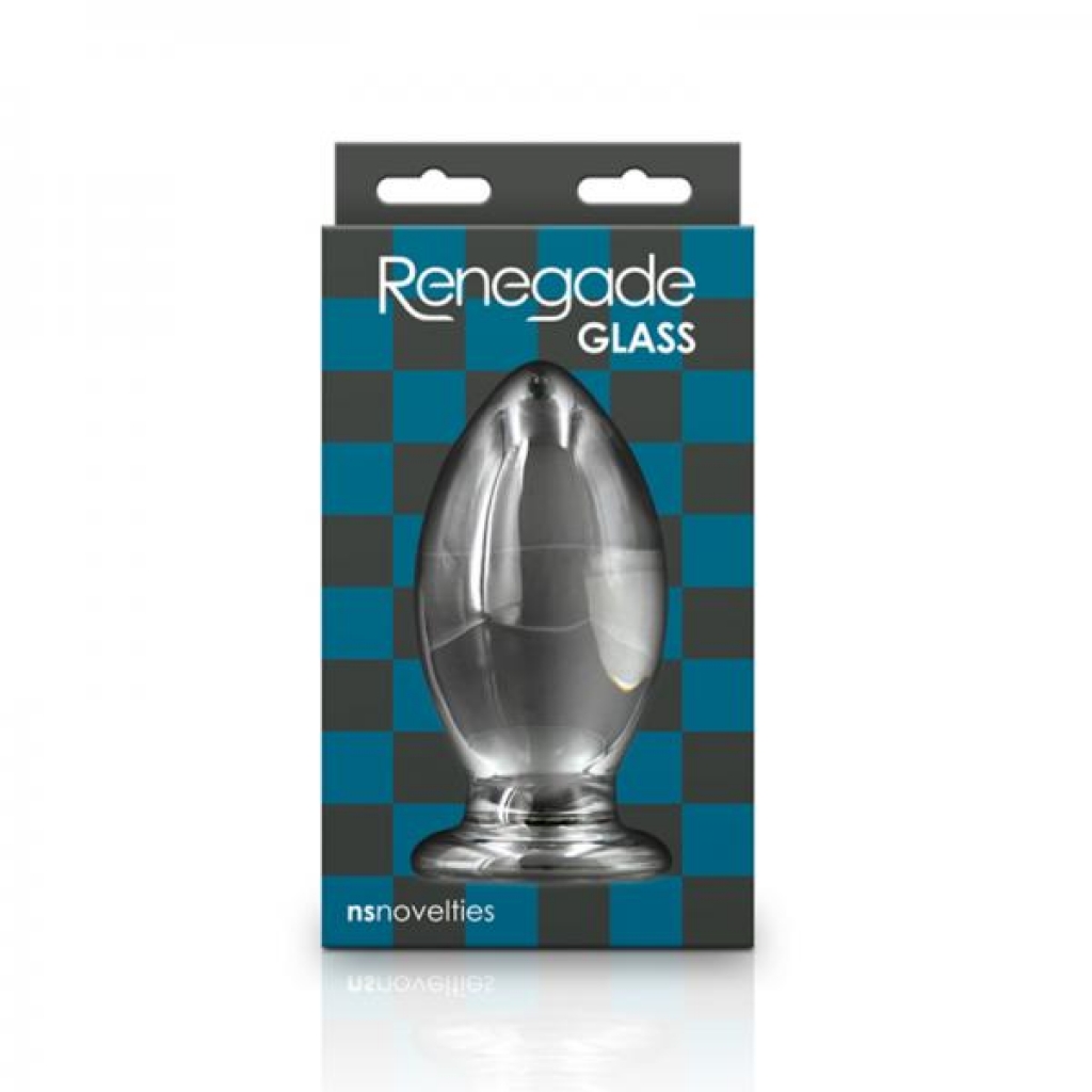 Renegade Glass Bishop Anal Plug - Clear - Ns Novelties