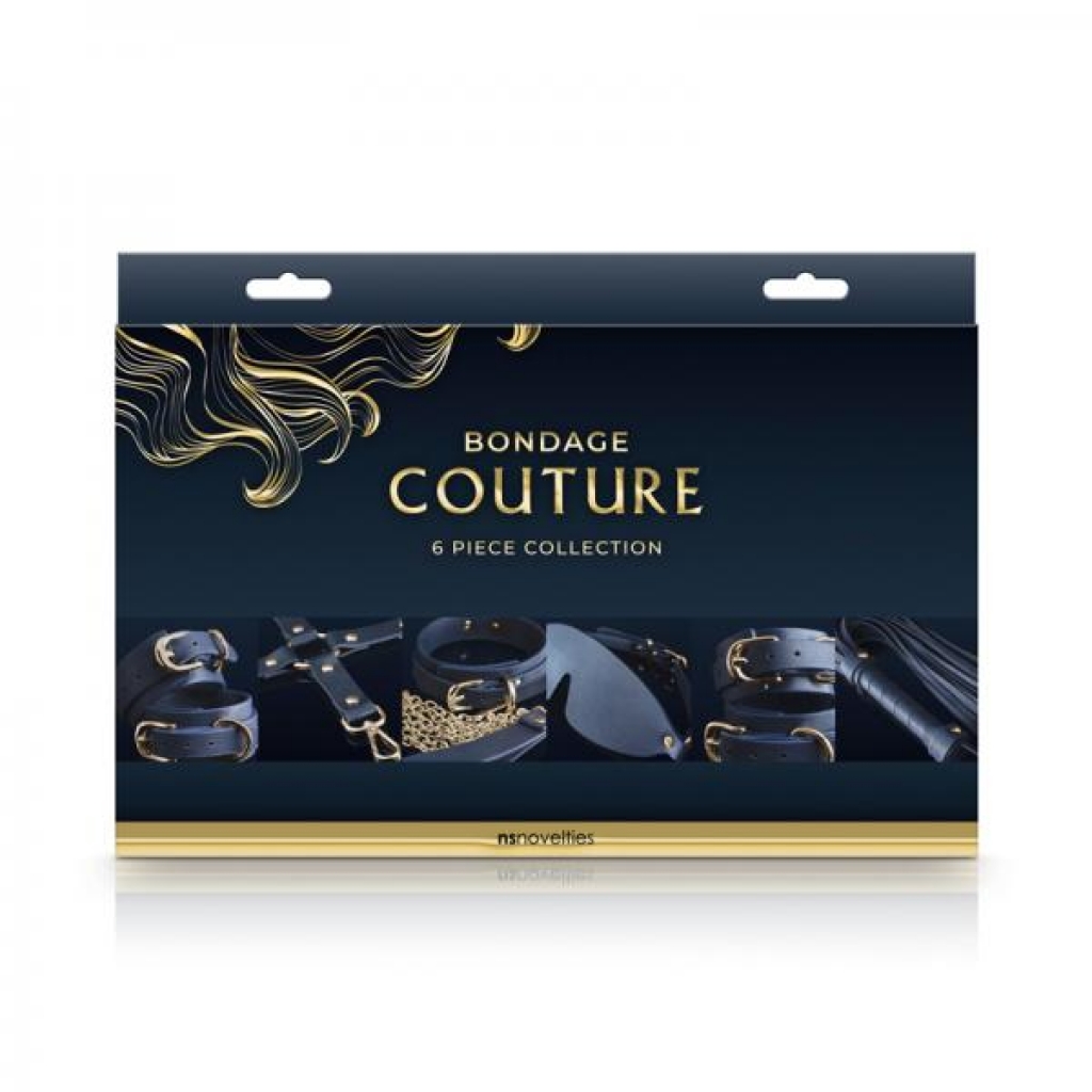 Bondage Couture 6-piece Kit Blue - Ns Novelties