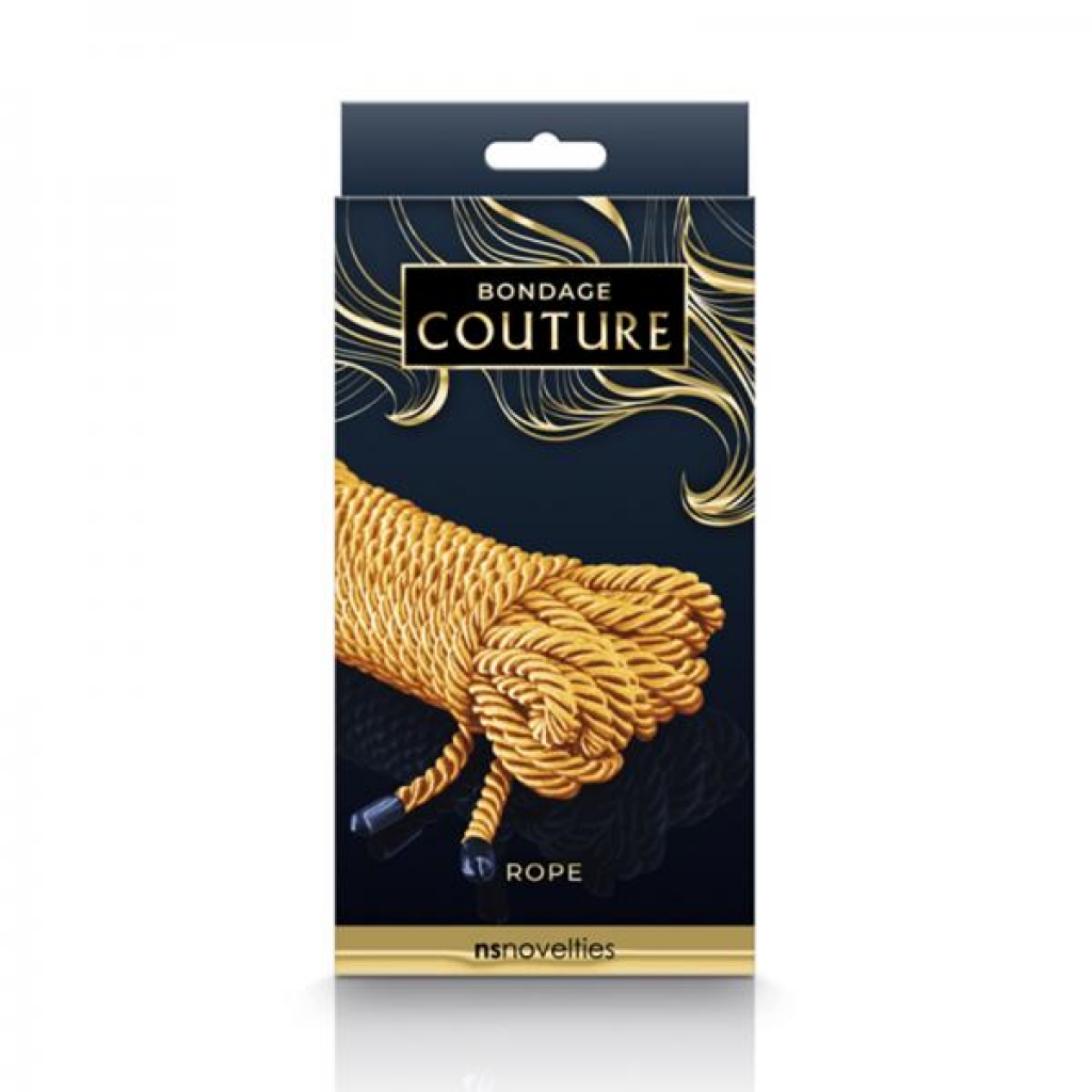 Bondage Couture Rope 25 Feet Gold - Ns Novelties