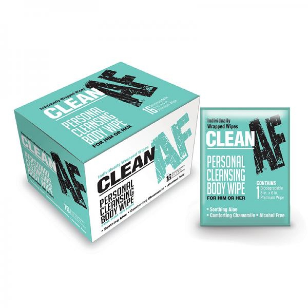 Clean Af Wipes Box Of 16 - Little Genie