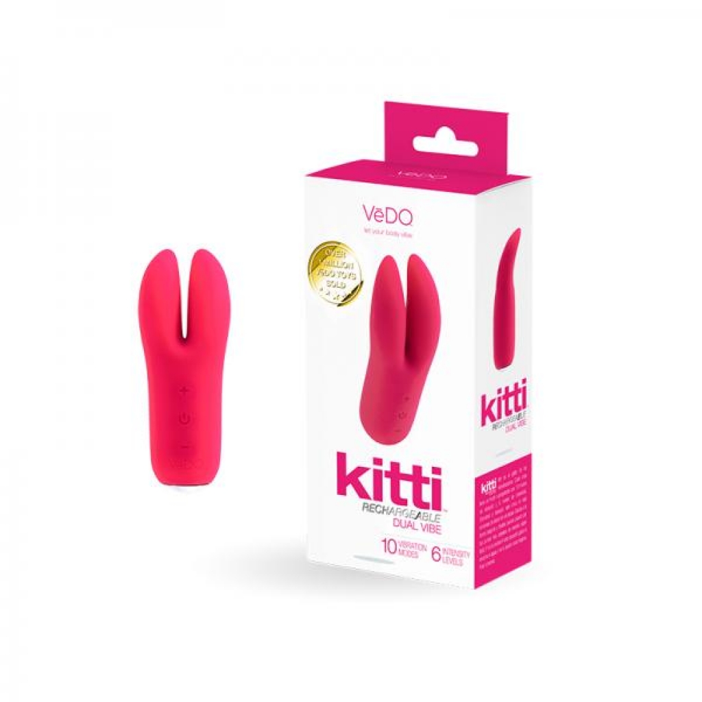 Vedo Kitti Rechargeable Dual Vibe Foxy Pink - Vedo