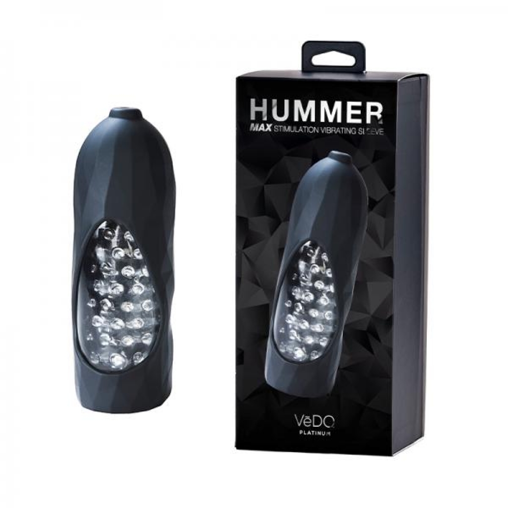 Vedo Hummer 2.0 Rechargeable Vibrating Sleeve Black Pearl - Vedo