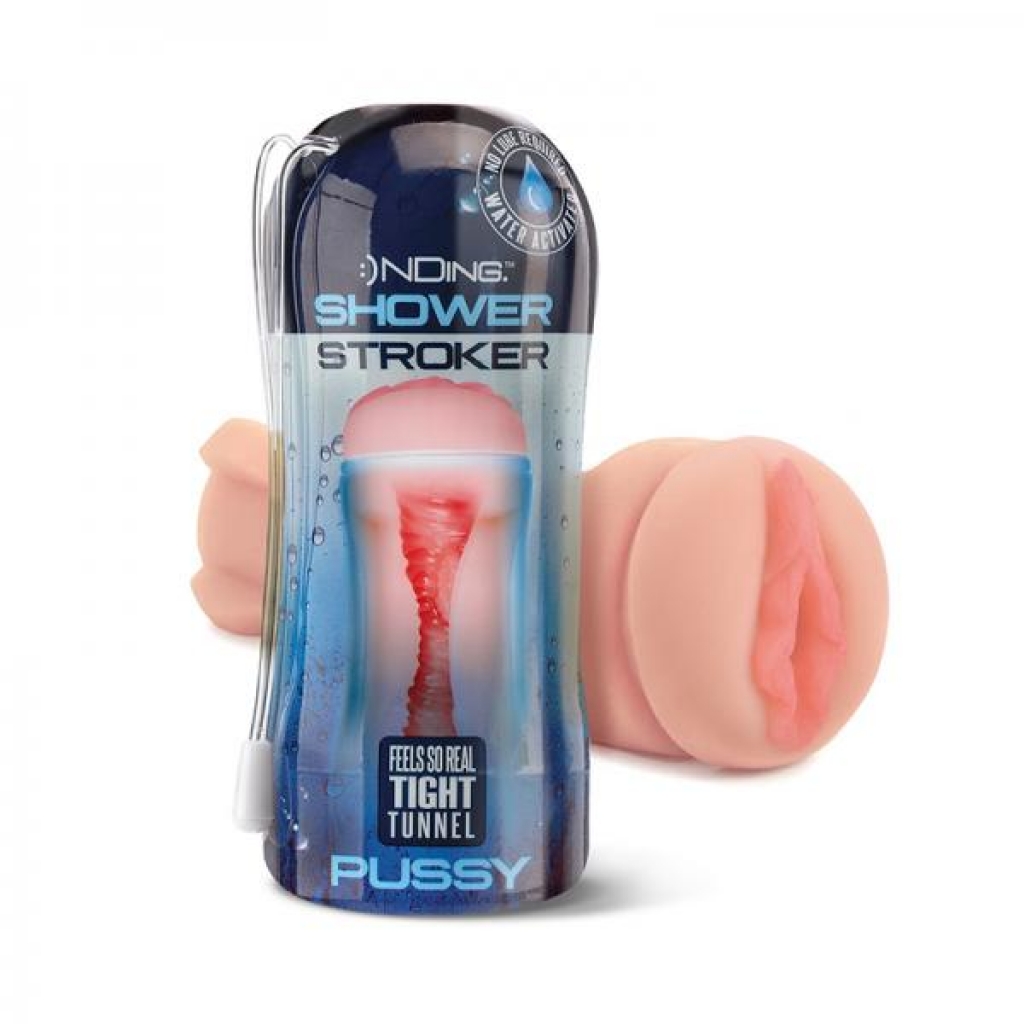 Happy Ending Self-lubricating Shower Stroker - Pussy - Global Novelties