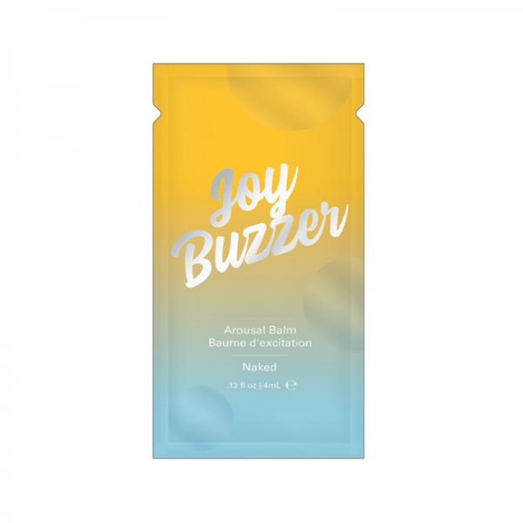 Joy Buzzer Clitoral Arousal Balm Naked .13 Oz Foil - Classic Brands