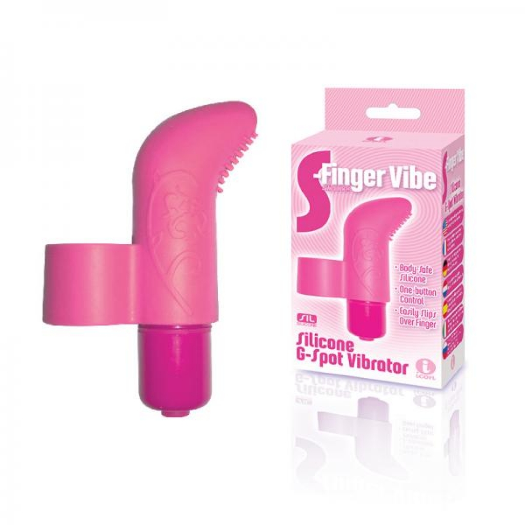 The 9's S-Finger Vibrator - Pink